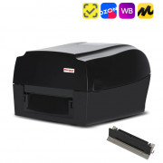 Комплект: термотрансферный принтер этикеток MERTECH TLP300 TERRA NOVA с отделителем (Ethernet, RS232, USB) black