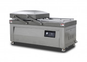 Напольная двухкамерная вакуум-упаковочная машина HVC-720S/2B-G (нерж., газ, электр. панель, 380В)